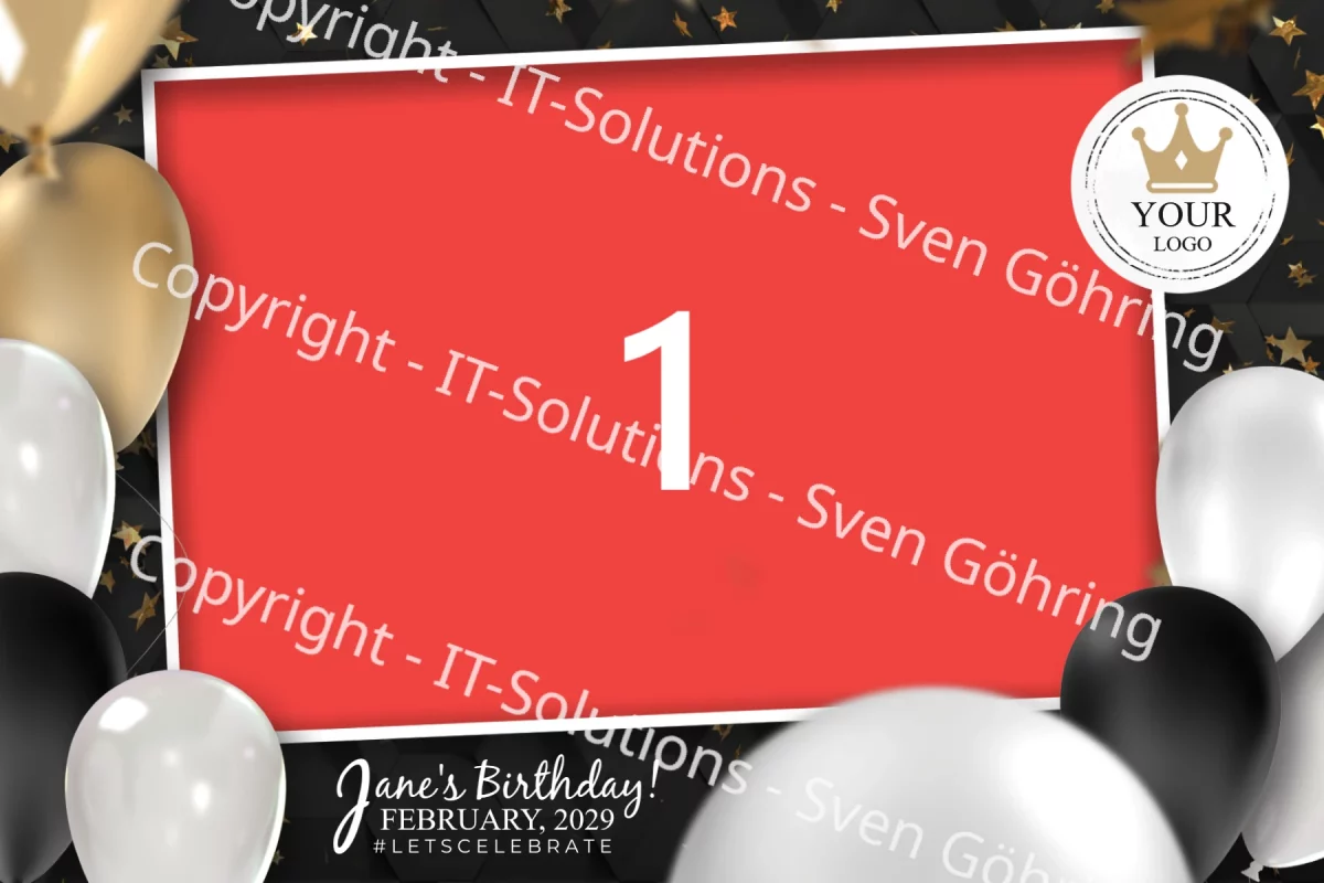 birthday1 Fotobox Rahmen Geburtstag 1