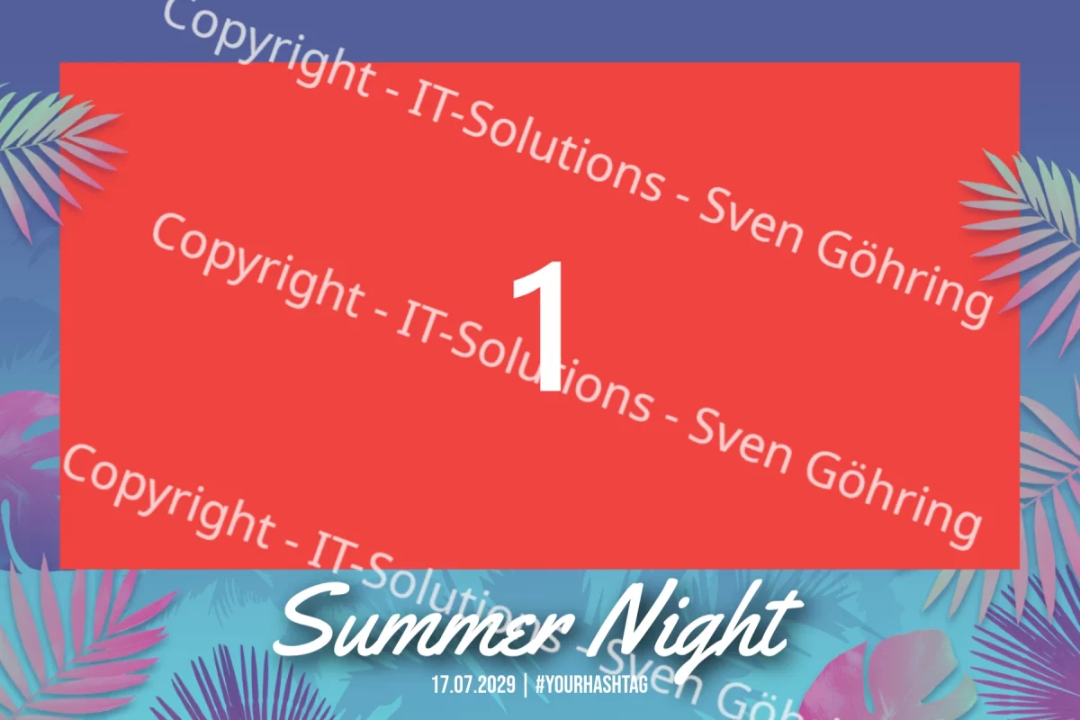 summerNight Fotobox Rahmen Sommer 1